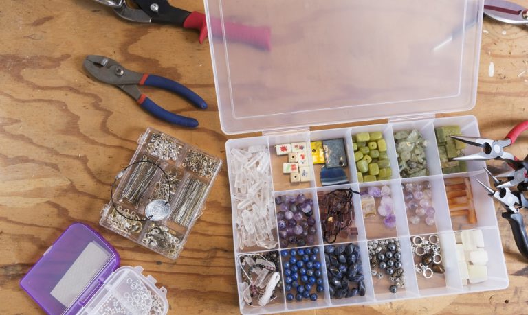 organized jewelry supplies