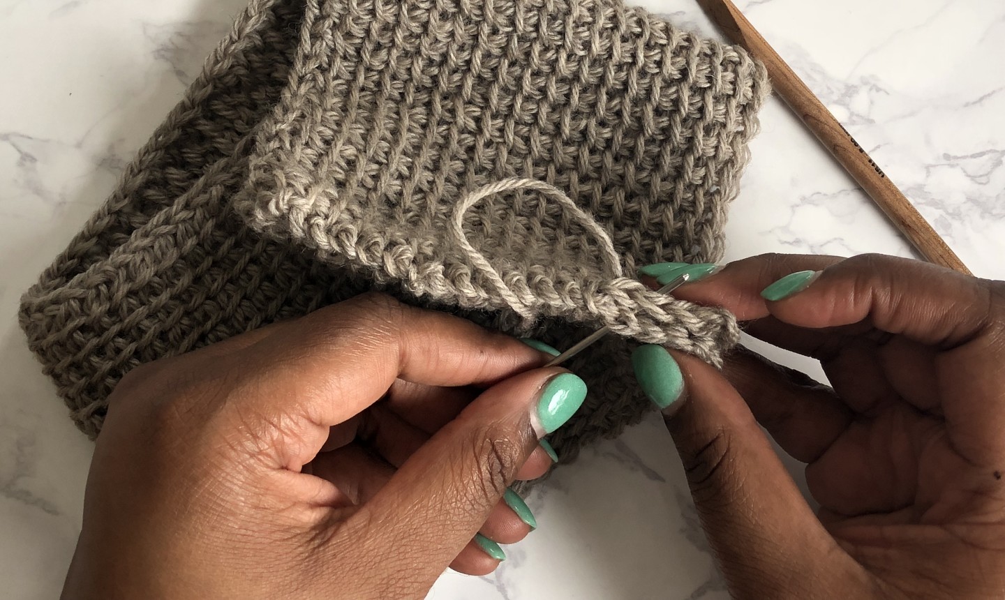 seaming tunisian crochet