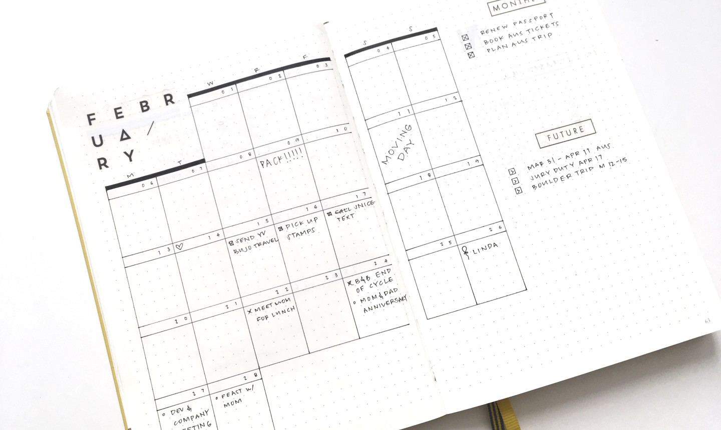 bullet journal planner