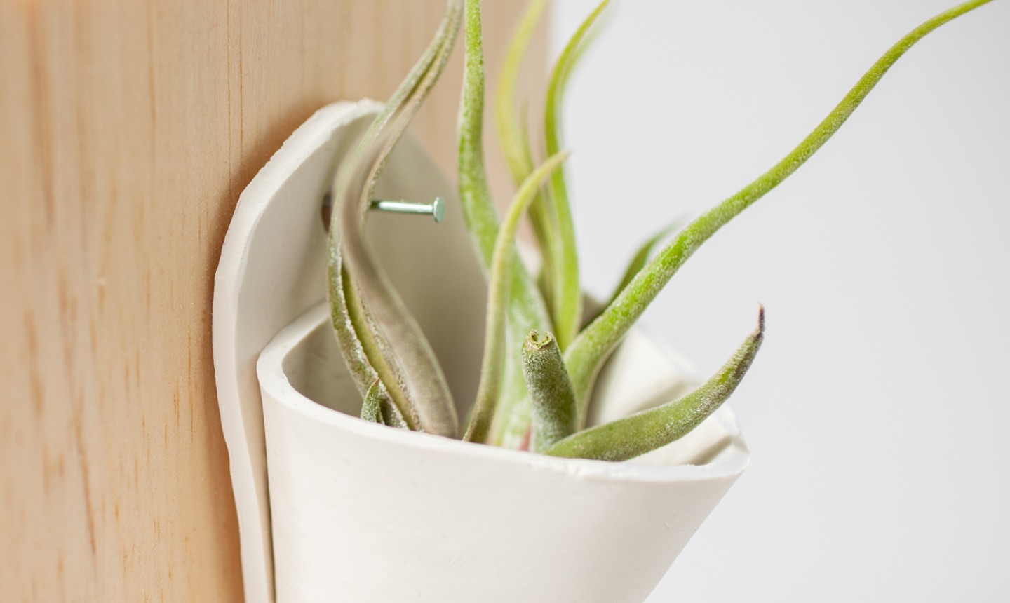 Cone-Shaped Terracotta Wall Pot