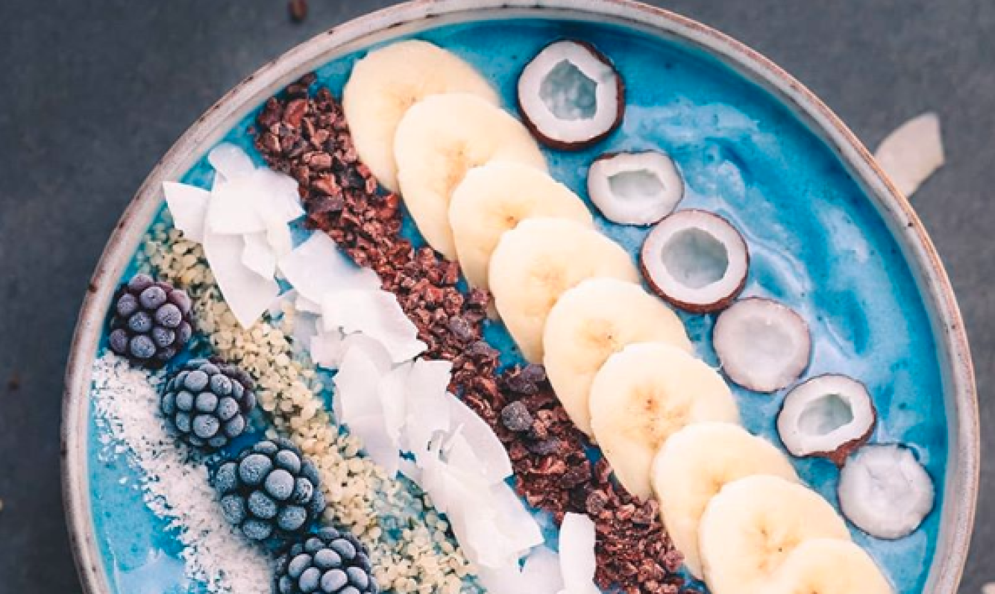 blue smoothie bowl