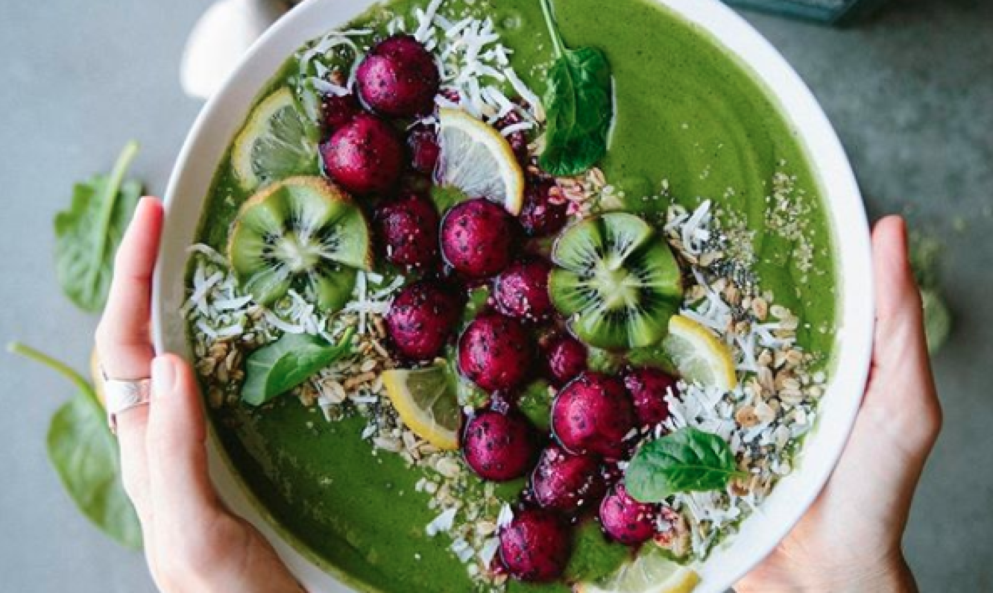 green smoothie bowl