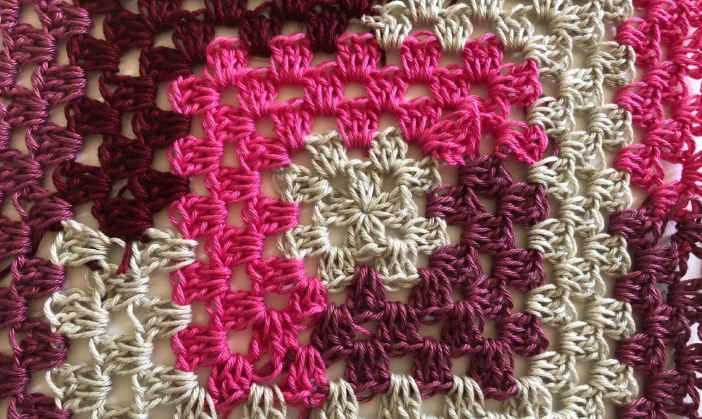 granny square log cabin pattern