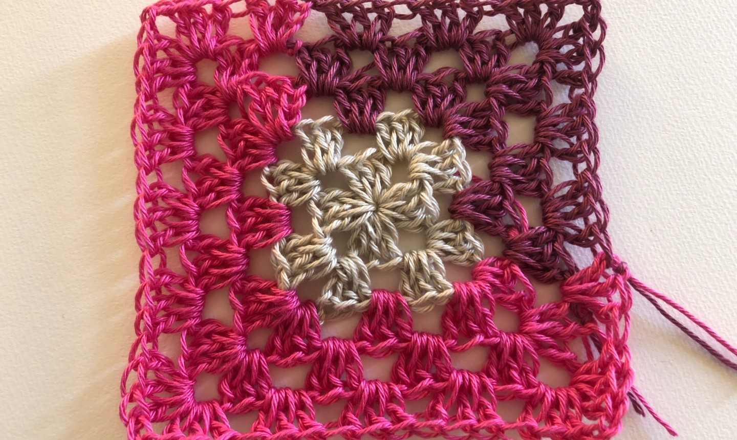 finished round 5 granny square