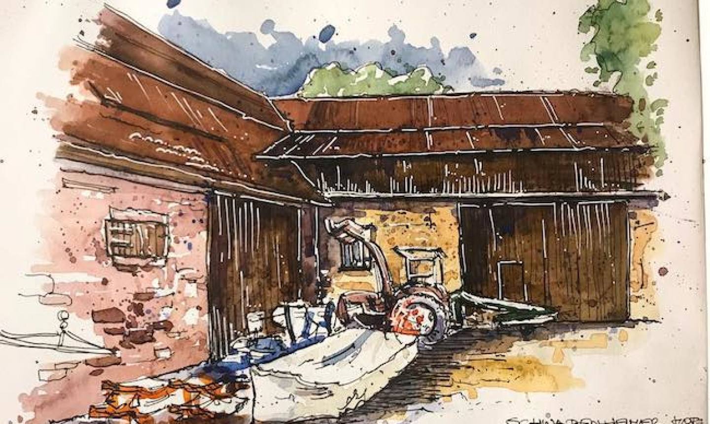 travel sketch yard