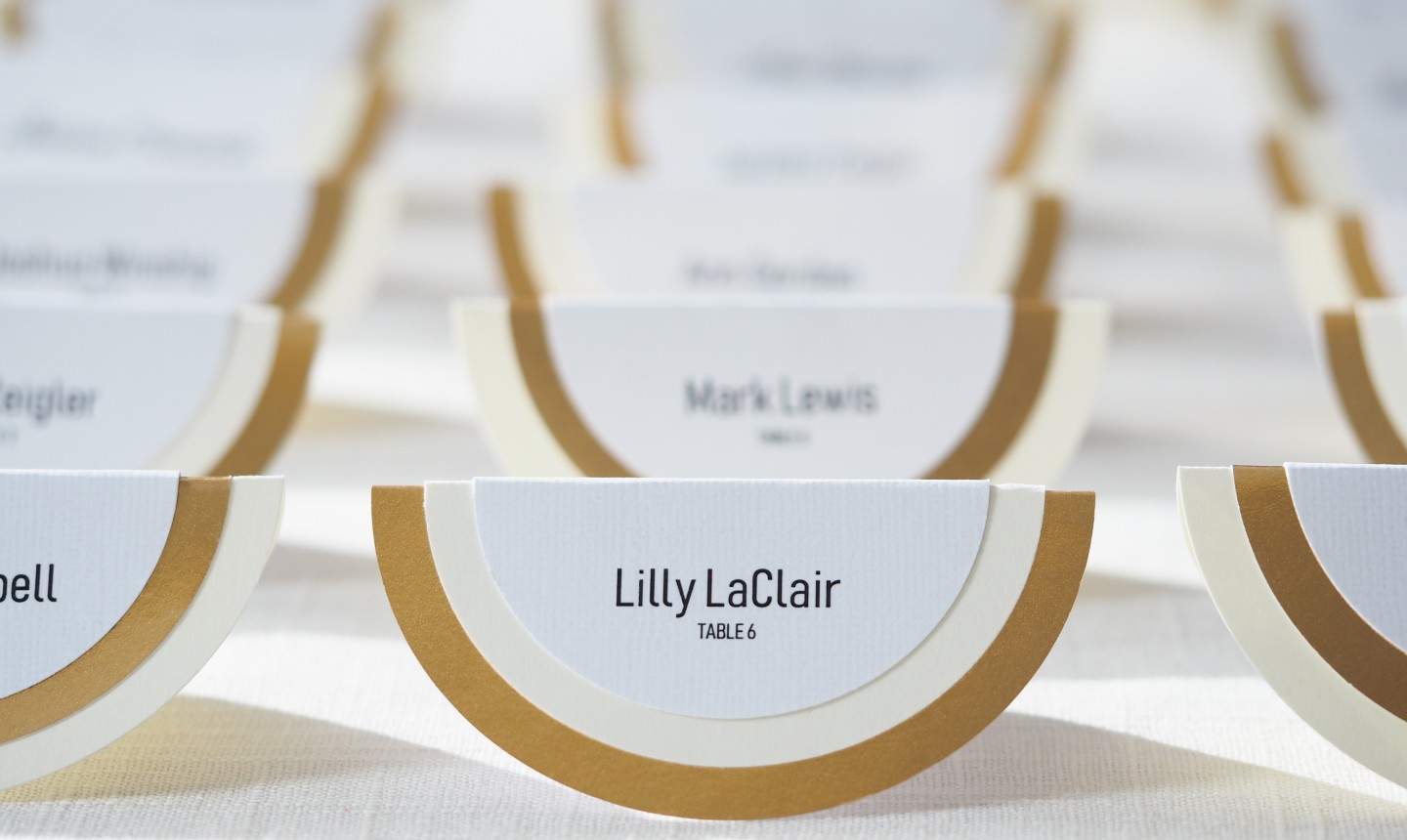 finished place cards