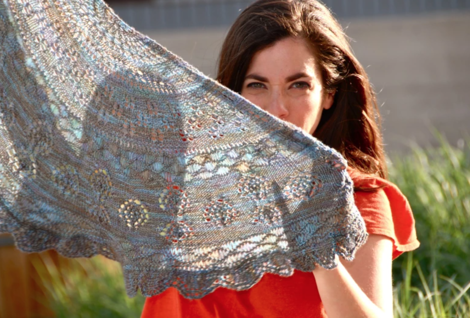 laura nelkin holding skywalker shawl