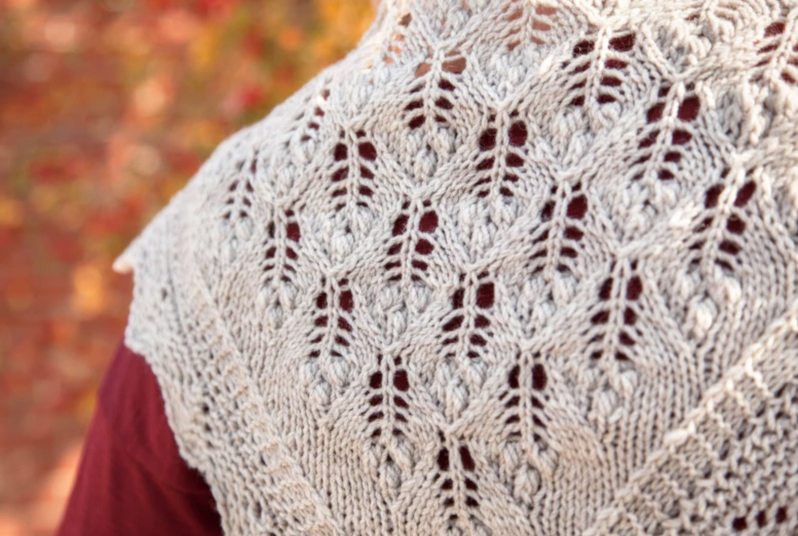 lilac leaf scarf estonian lace