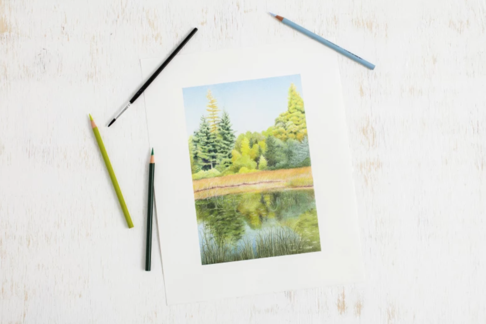 colored pencil watercolor picture