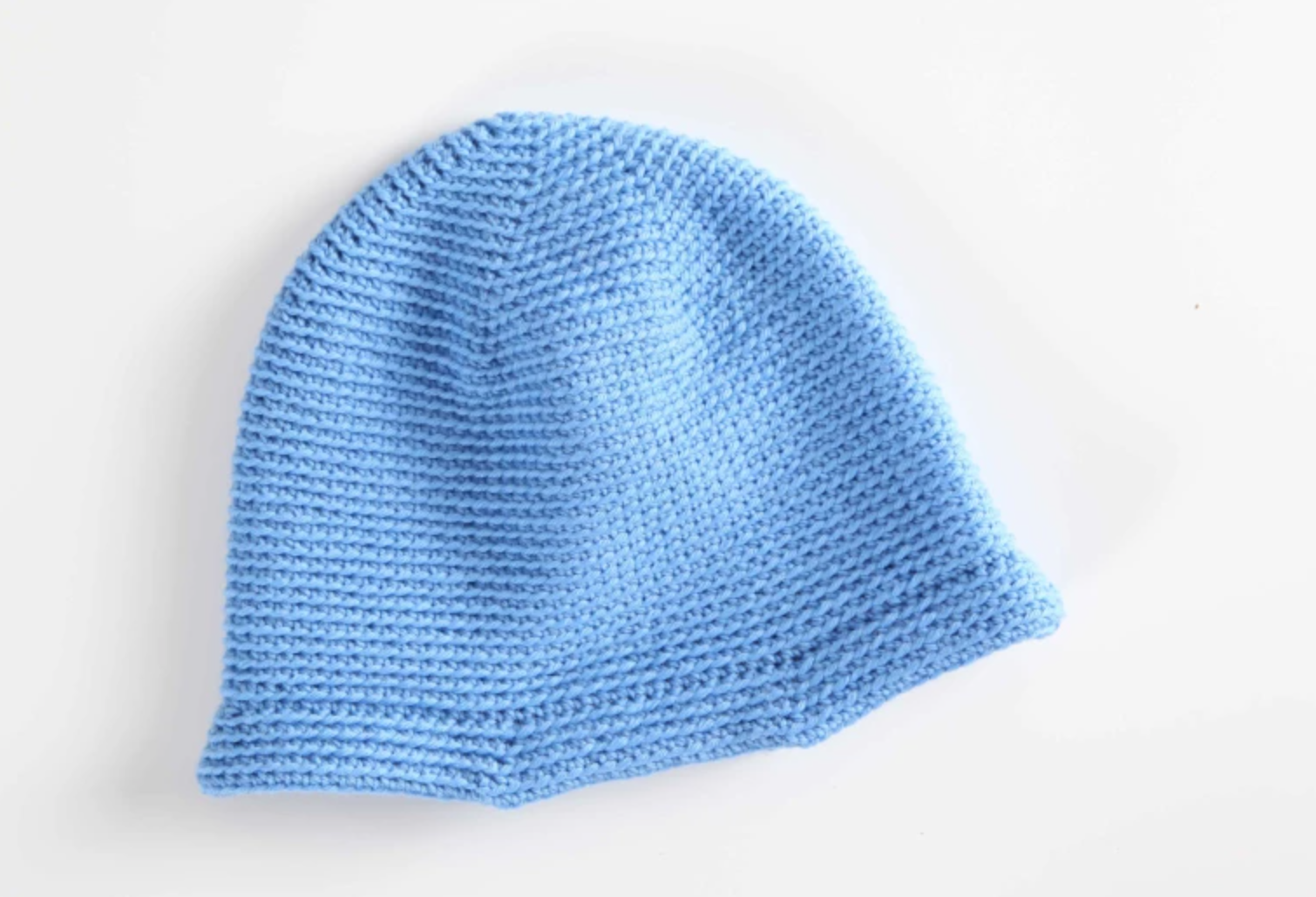 crochet blue cloche