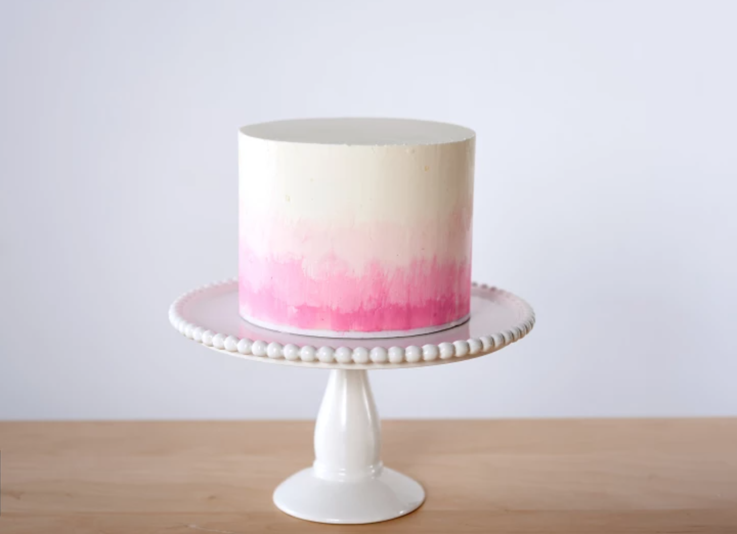 Simple Pink and White Smooth Buttercream Floral Speciality Cake – Cake  Creations by Kate™