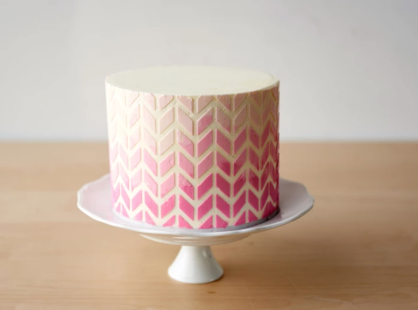 Ombre geometric cake