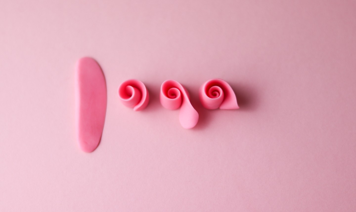 curled fondant flowers