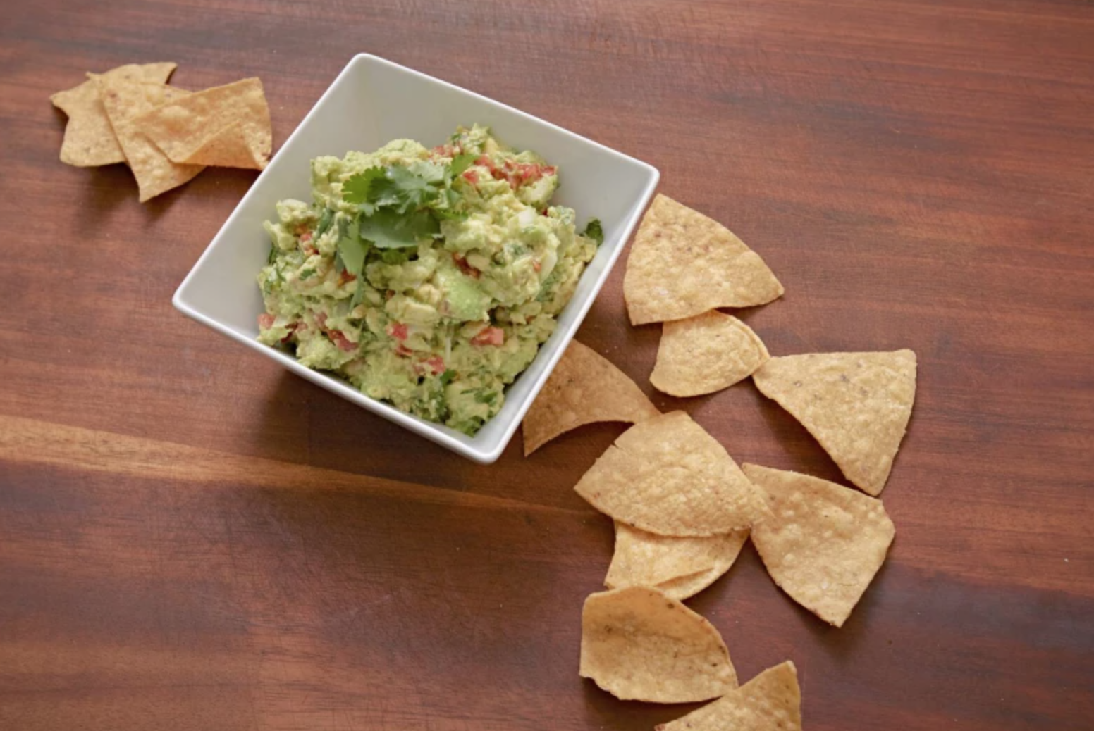 guac and tortilla chips