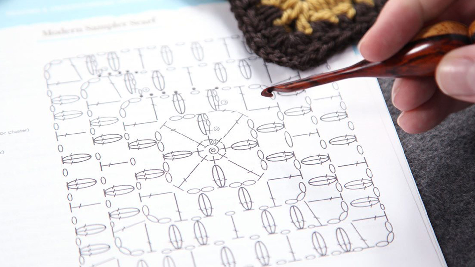 crochet pattern drawing