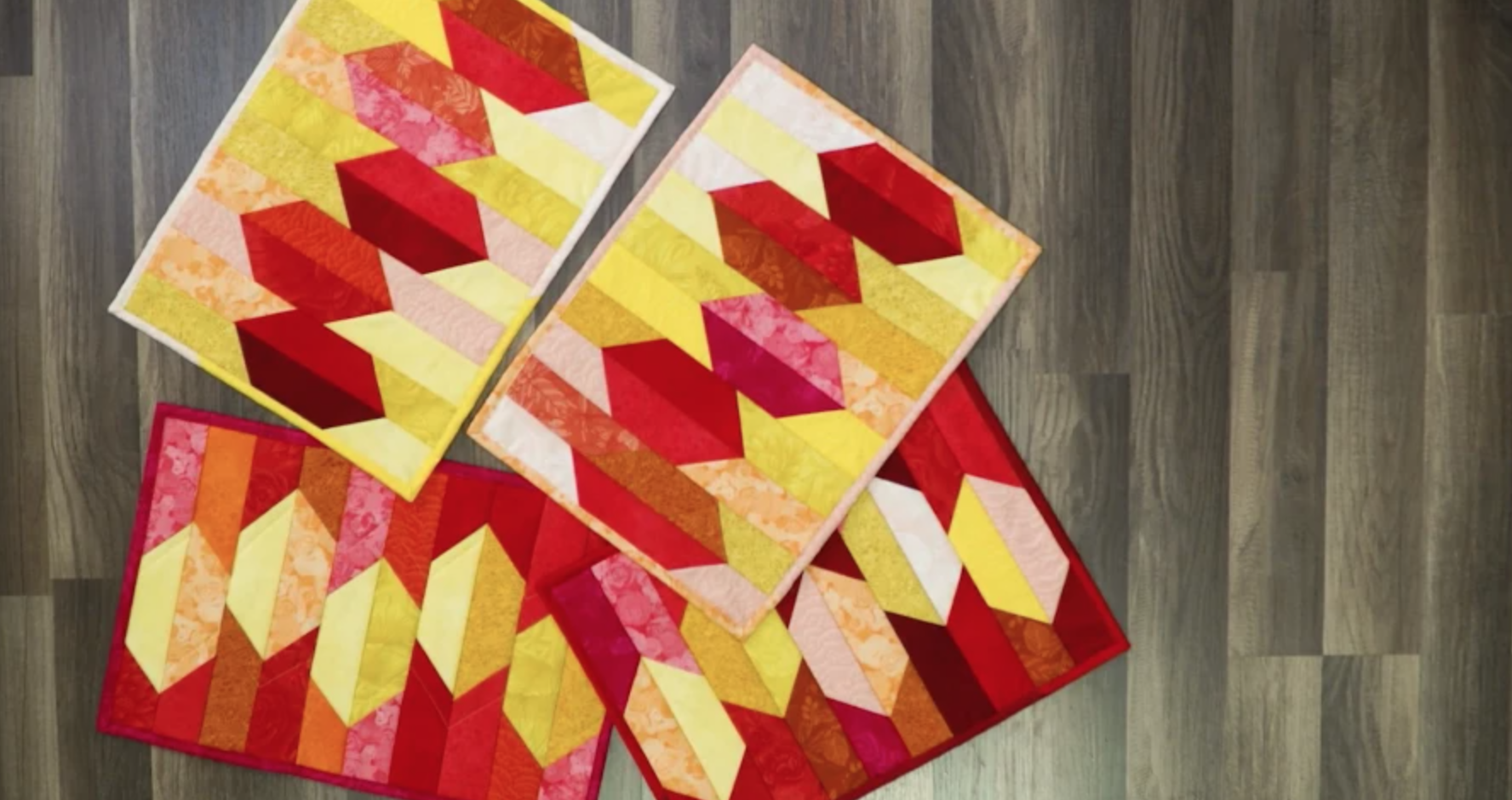 Quilt-As-You-Go Placemats! Fast & simple project that makes great