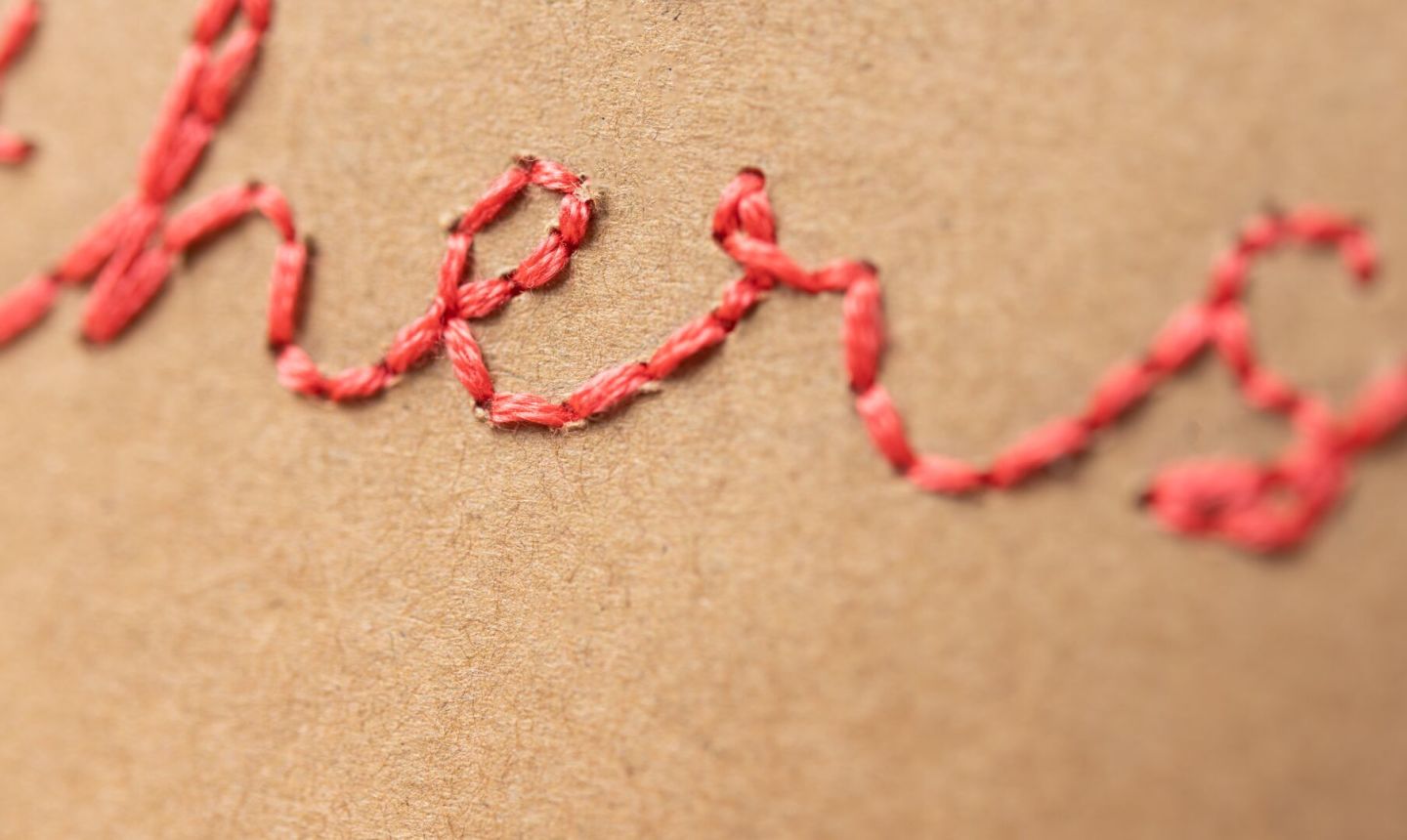 embroidered letter detail