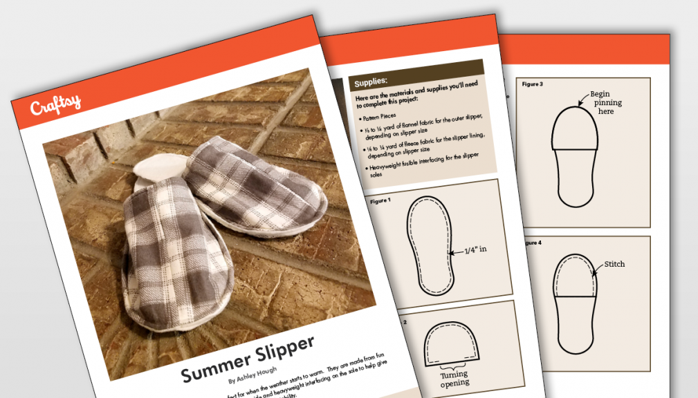 Summer Slipper Pattern Titlecard