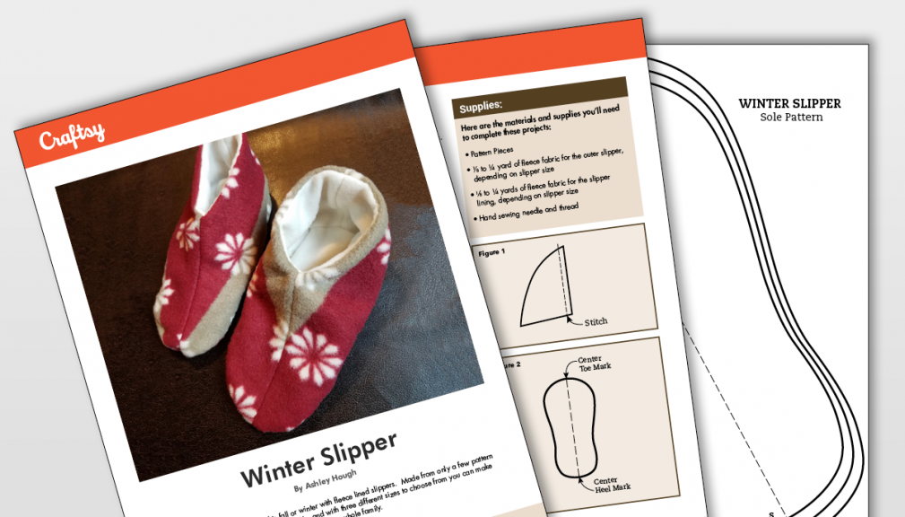 Winter Slipper Pattern Titlecard