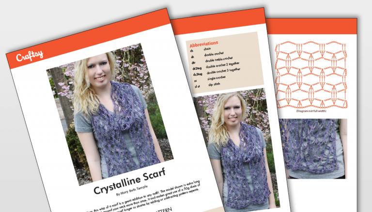 Crystalline Scarf Pattern Titlecard
