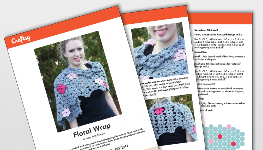 Craftsy Floral Warp Shawl Patter Titlecard