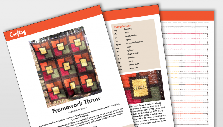 Craftsy Framework Throw Pattern Titlecard