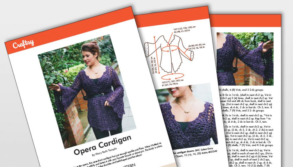 Craftsy Opera Cardigan Pattern Titlecard