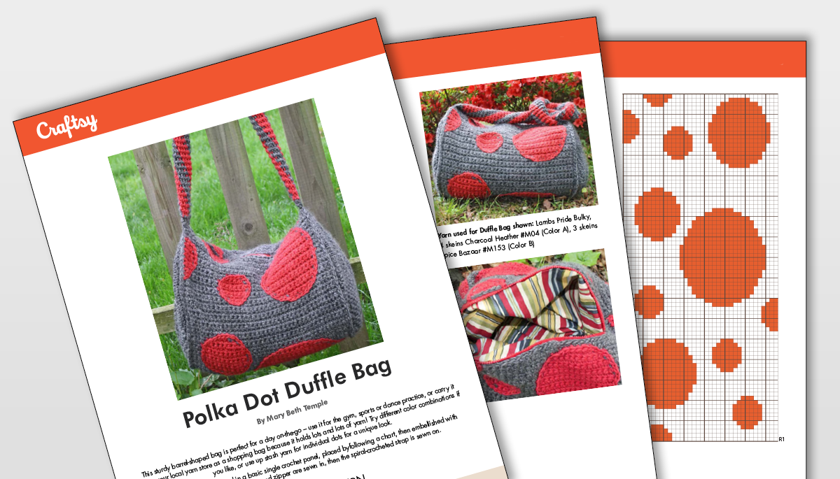 crochet duffle bag pattern free