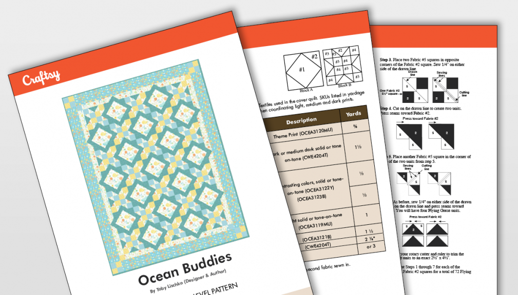 Ocean Buddies Quilt Pattern Titlecard