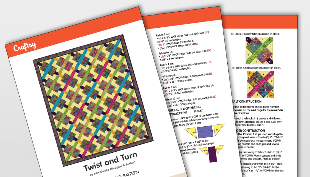 Twist and Turn Quilt Pattern Titlecard