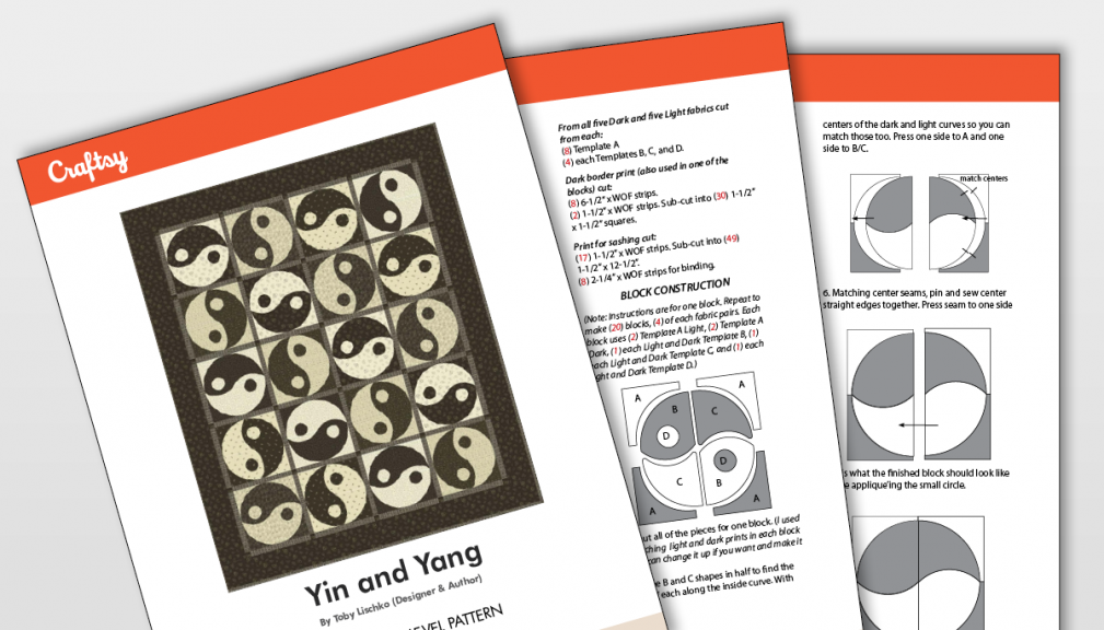 Ying and Yang Quilt Pattern Titlecard