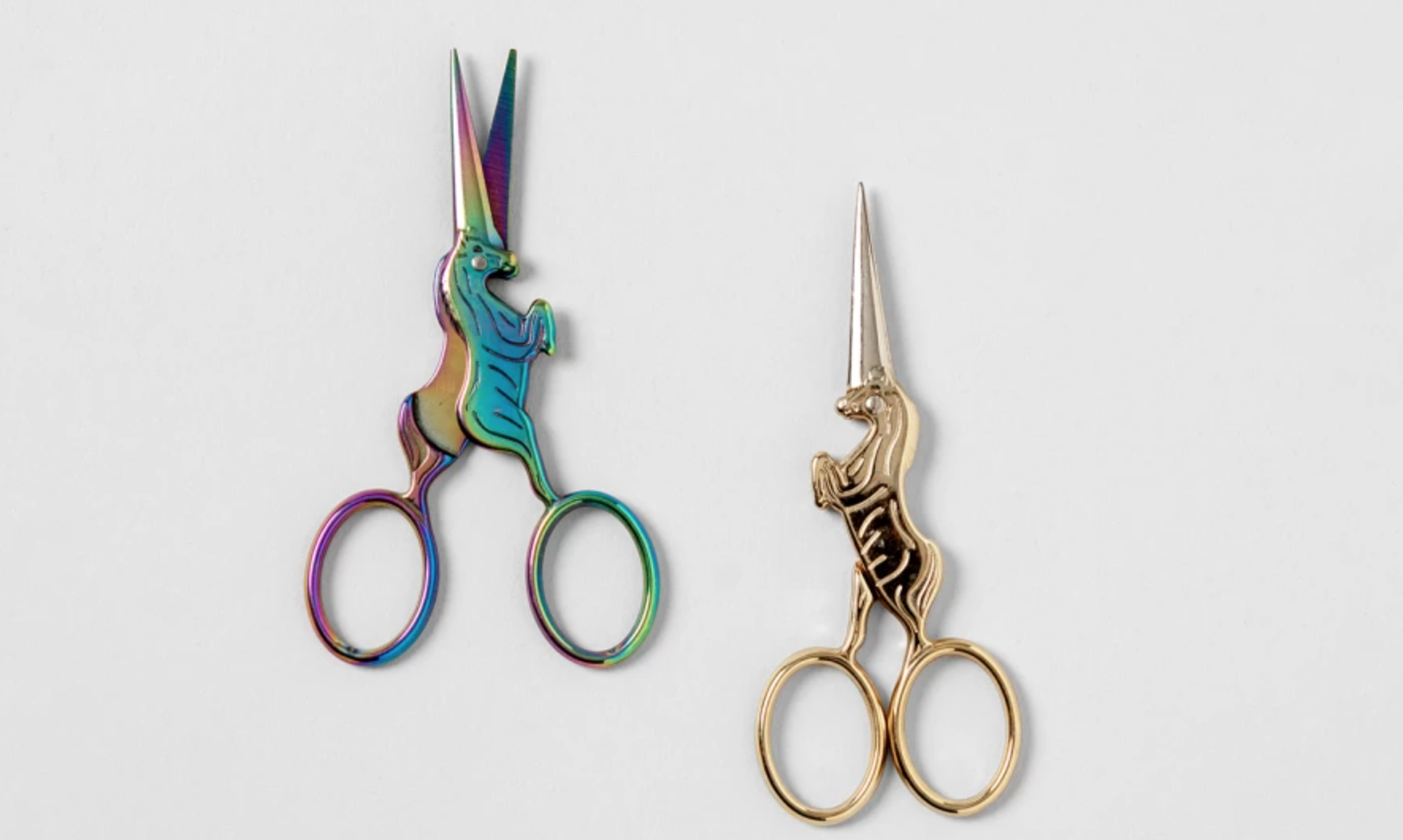 unicorn embroidery scissors