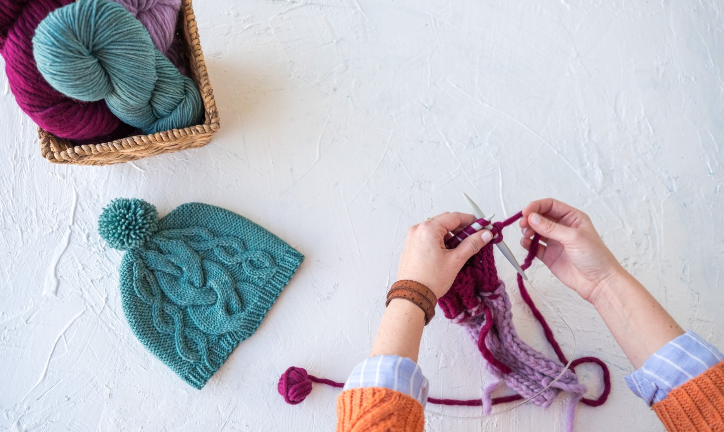 knitting cable headband