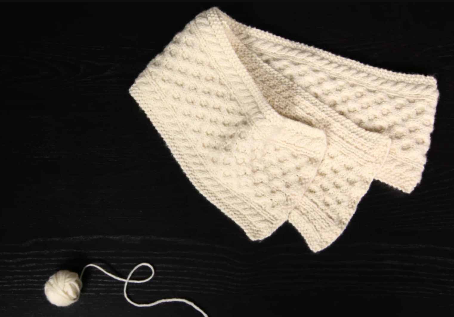 honeycomb knit cowl