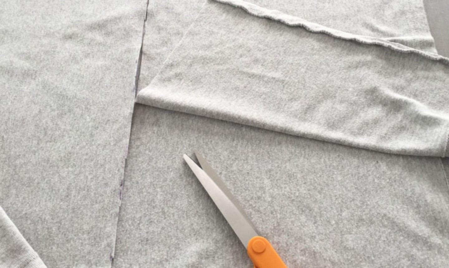 cutting t-shirt