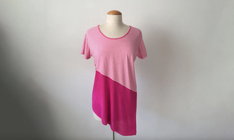 upcycled colorblock t-shirt