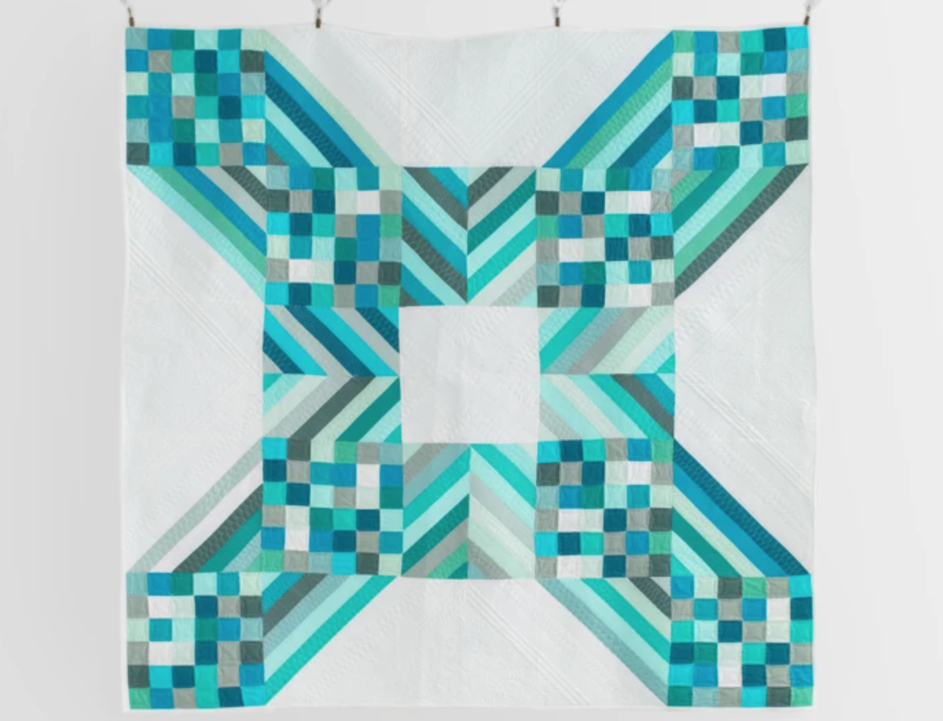 modern x quilt