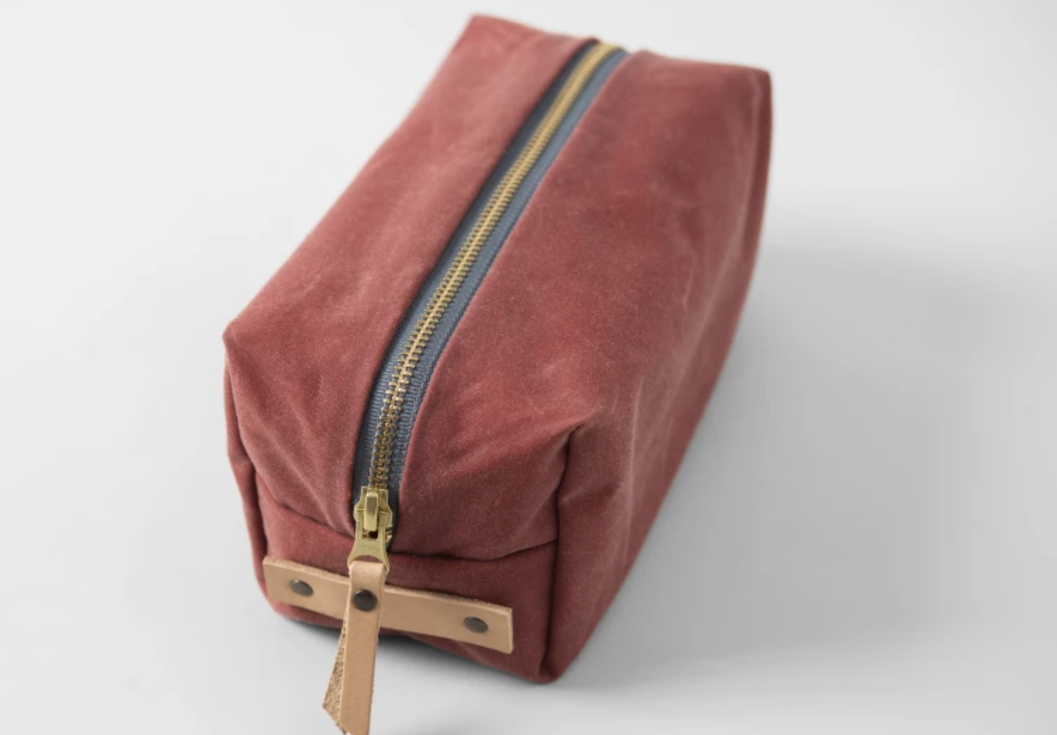 waxed canvas dopp bag