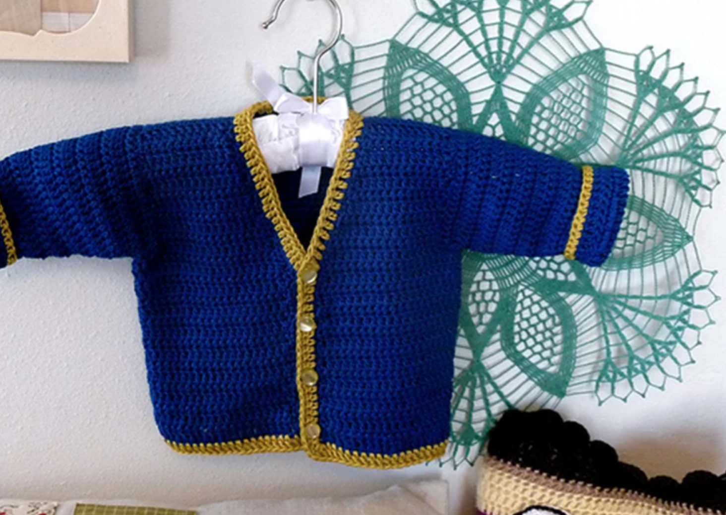 crochet baby sweater