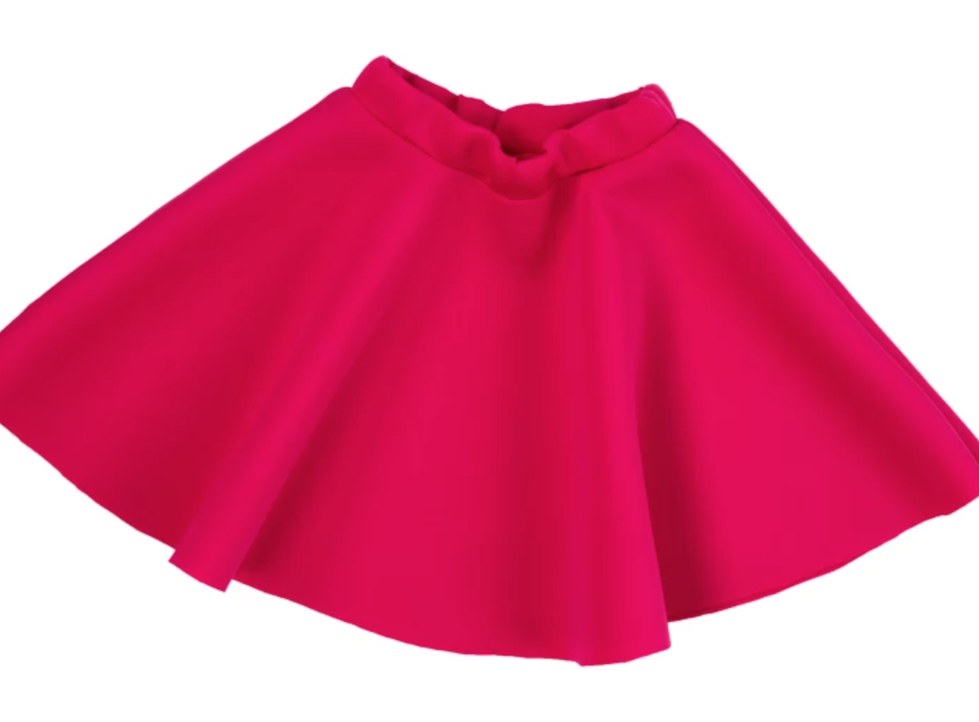 pink circle skirt