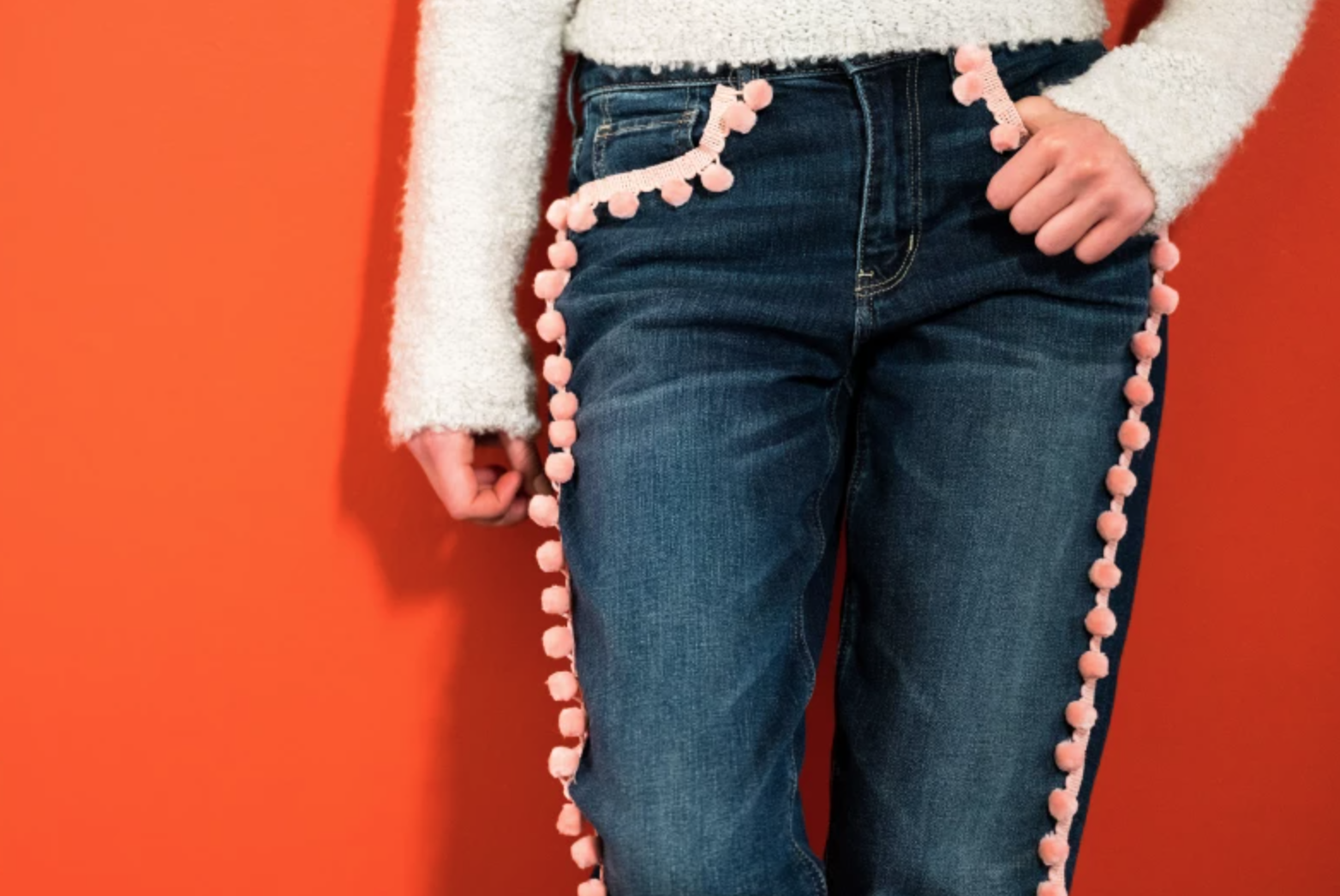 pom pom jeans