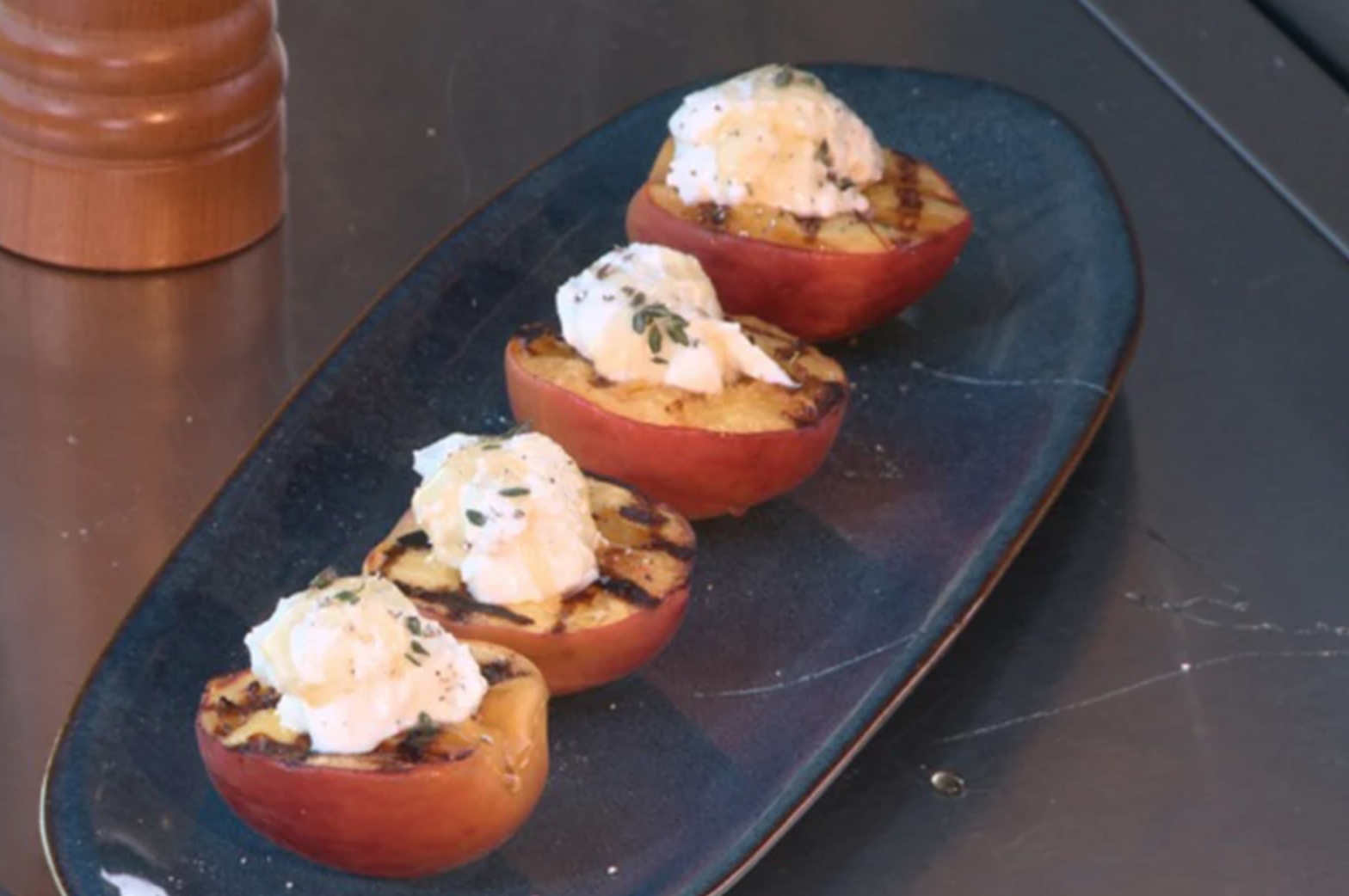 grilled peaches