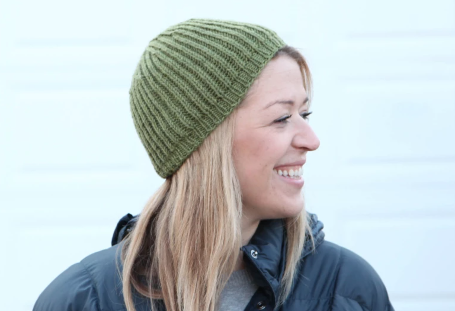 brioche knit hat