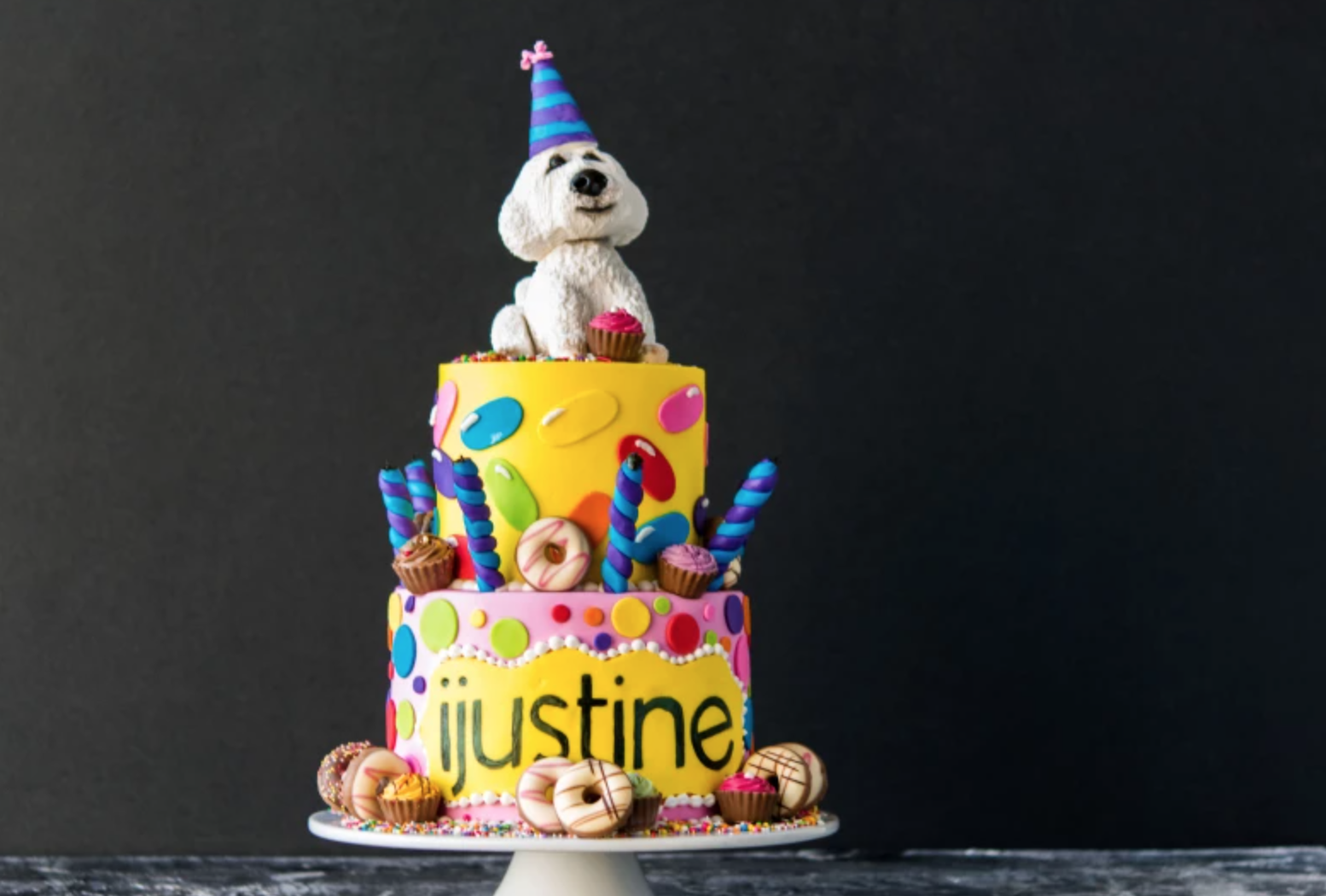 puppy birthday cake