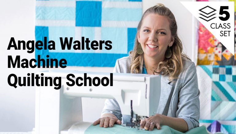 Angela Walters Machine Quilting School 5-Class Set