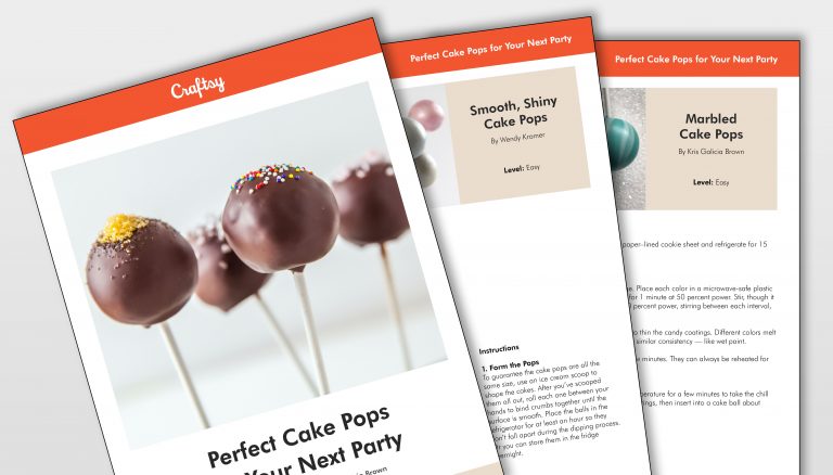 Perfect cake pops instruction pages