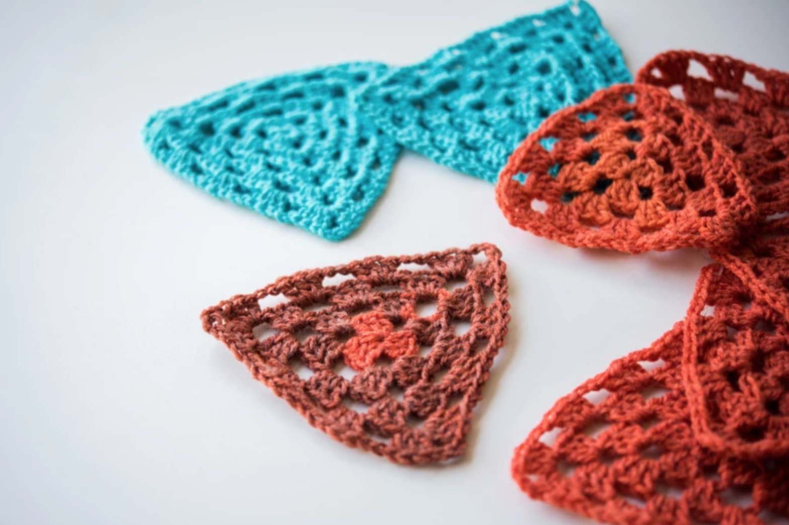 granny stitch triangles