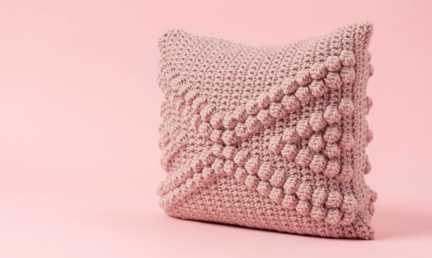 pink bobble pillow