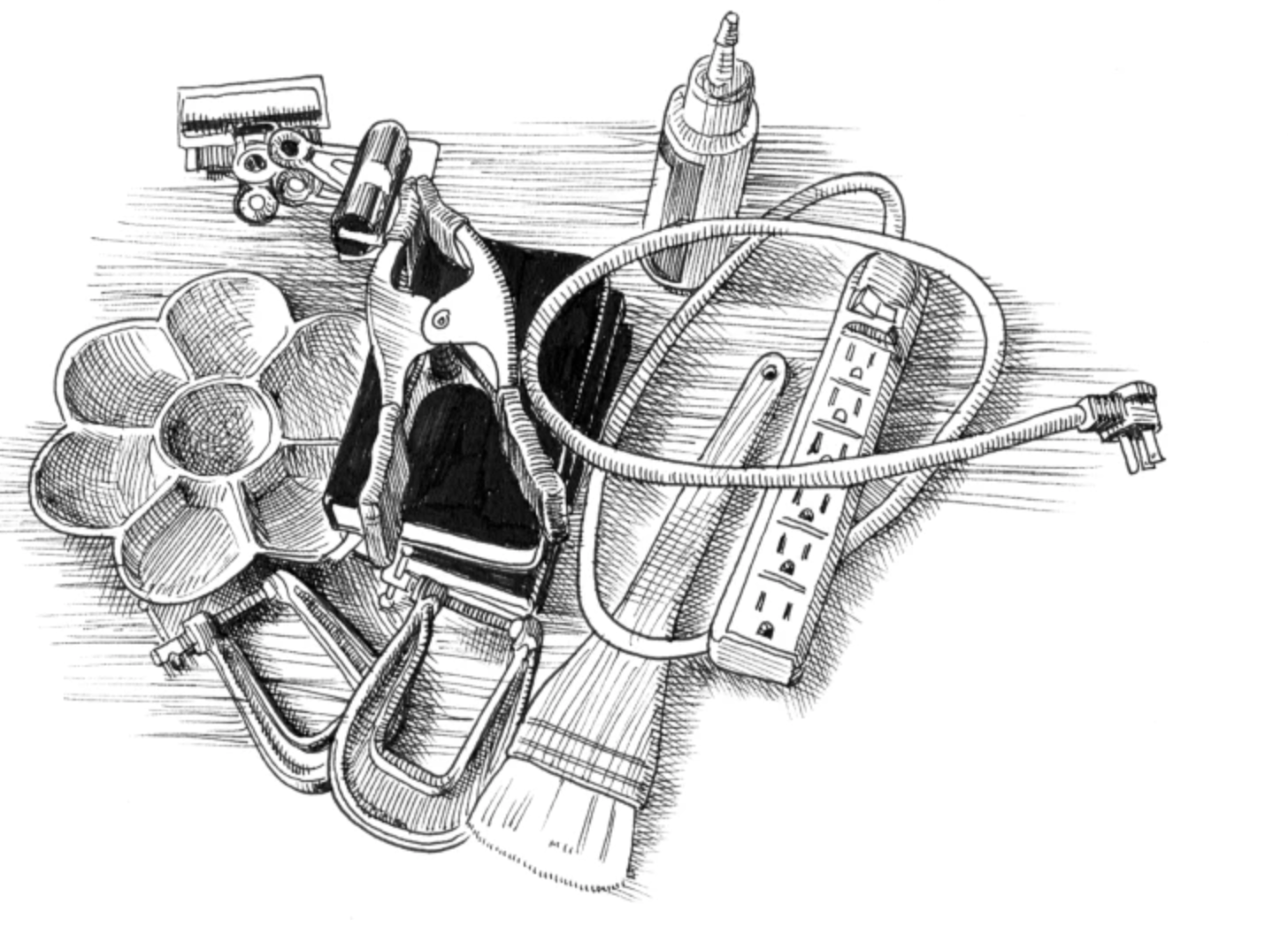 still life of tools