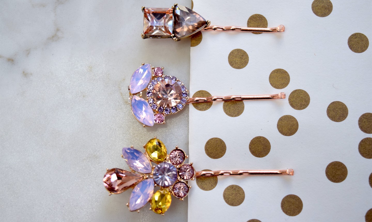 jeweled barrettes